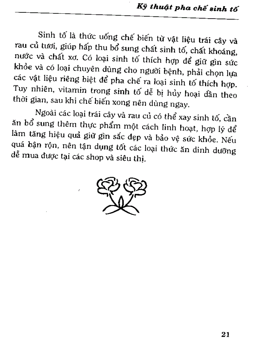 image for page Kỹ Thuật Pha Chế Sinh Tố