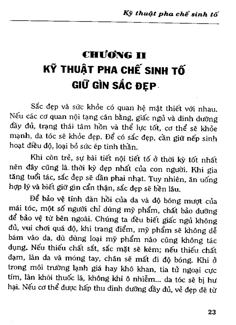 image for page Kỹ Thuật Pha Chế Sinh Tố
