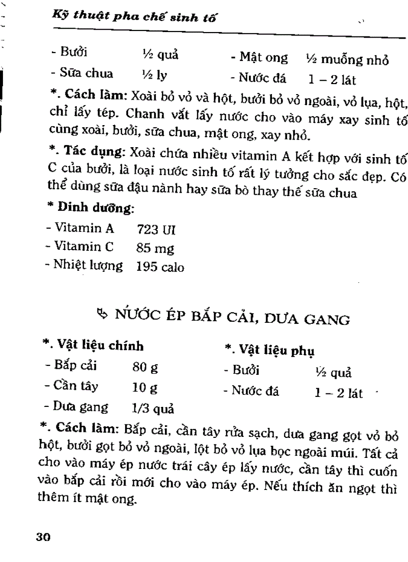 image for page Kỹ Thuật Pha Chế Sinh Tố