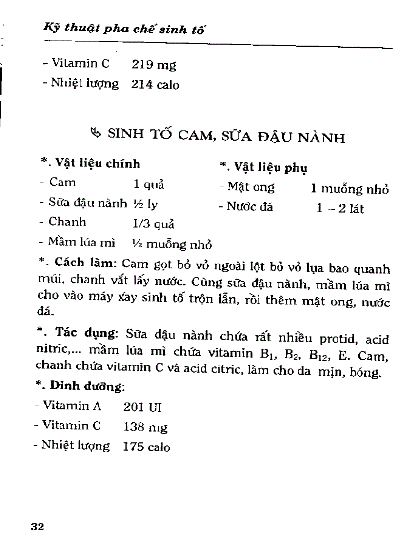 image for page Kỹ Thuật Pha Chế Sinh Tố