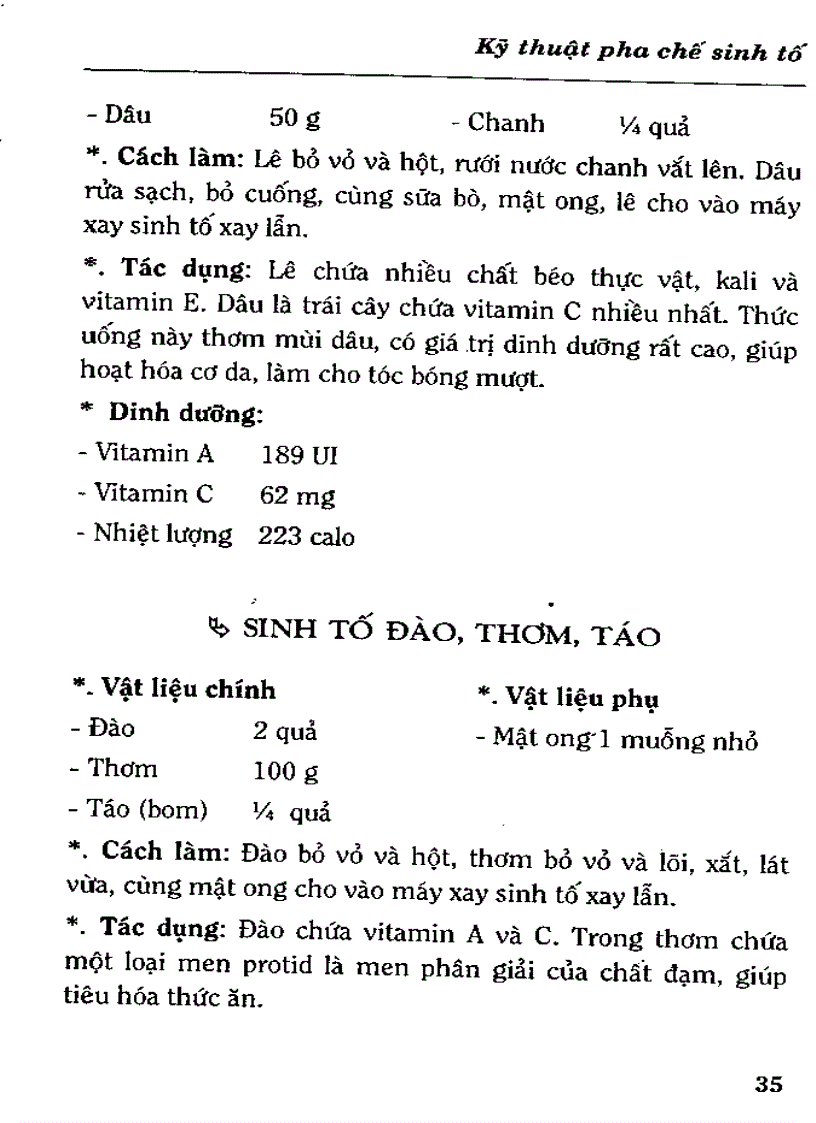 image for page Kỹ Thuật Pha Chế Sinh Tố