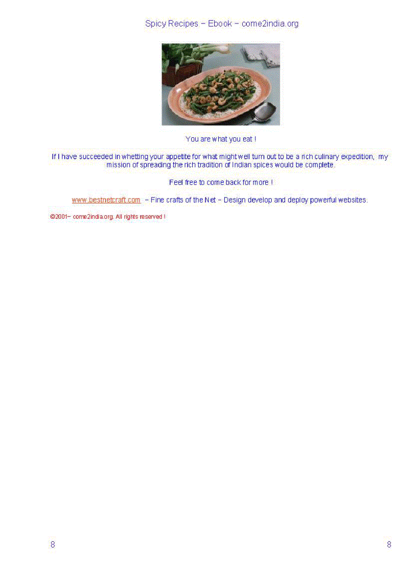 image for page Spicy Indian Recipes