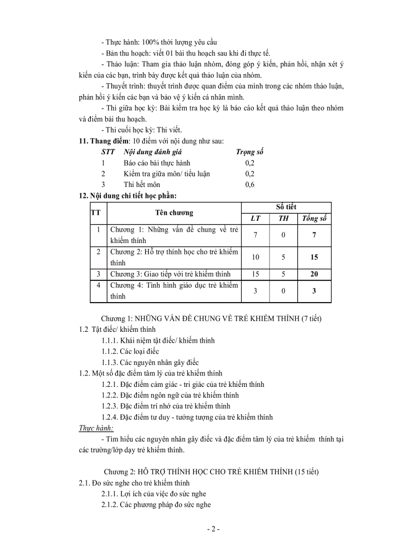 image for page Đại Cương Về Giáo Dục Trẻ Khiếm Thính