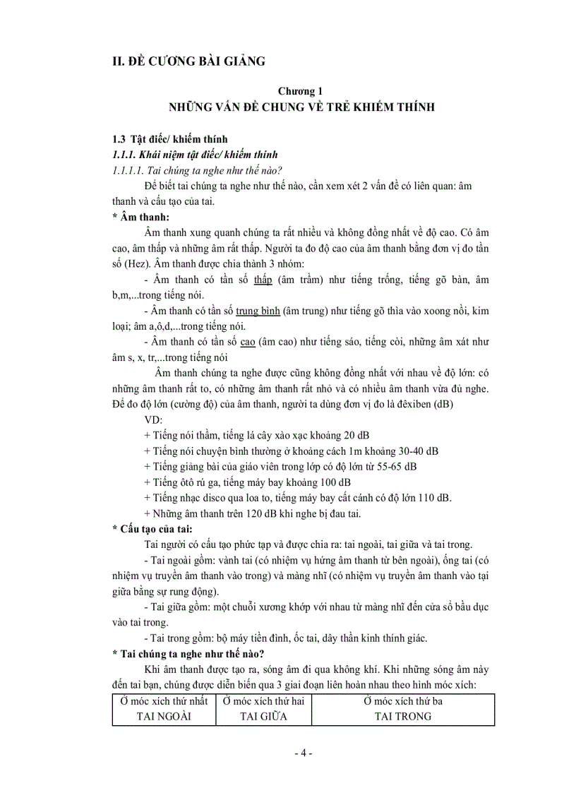 image for page Đại Cương Về Giáo Dục Trẻ Khiếm Thính