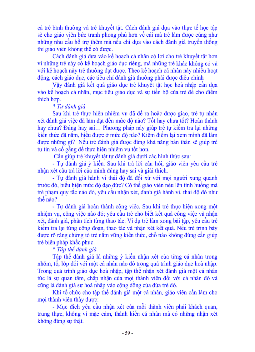 image for page Đánh giá trẻ khuyết tật trong giáo dục đặc biệt