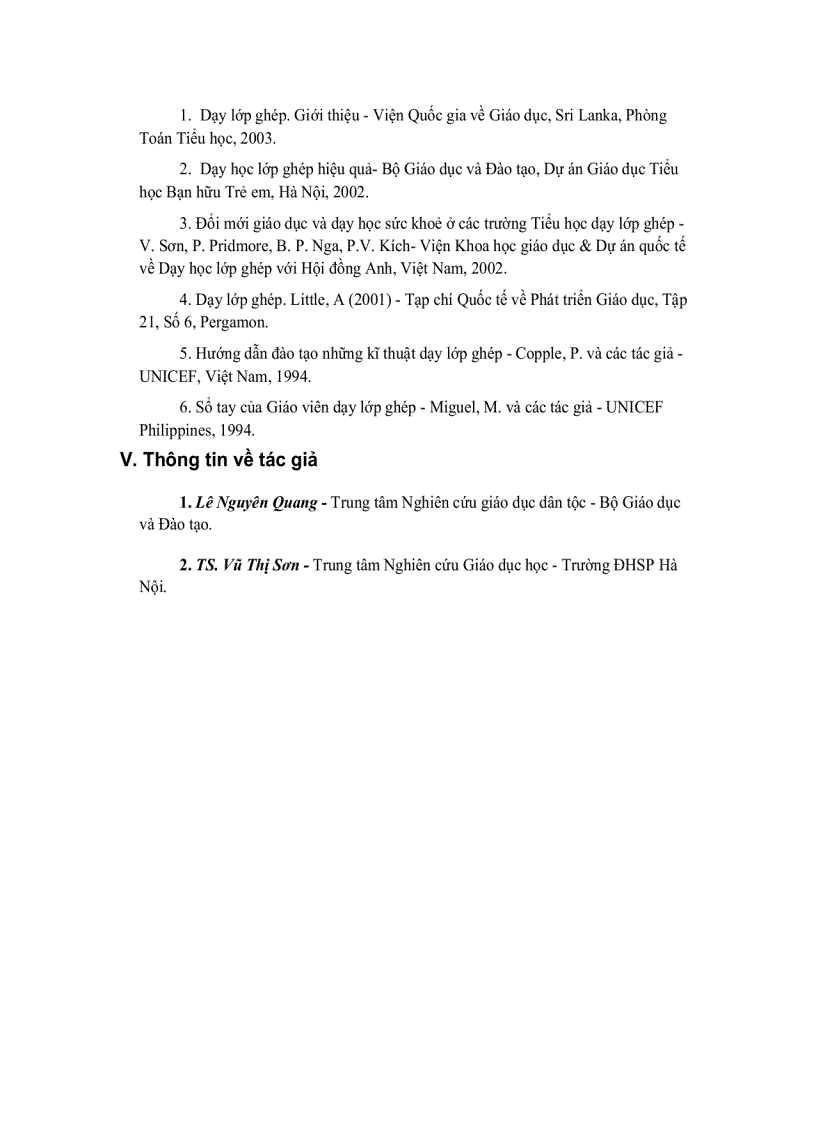 image for page Dạy Học Lớp Ghép Một Hình Thức Tổ Chức Dạy Học