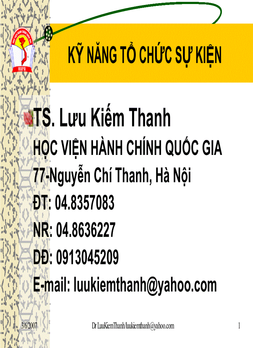 image for page Tổ Chức Sự Kiện