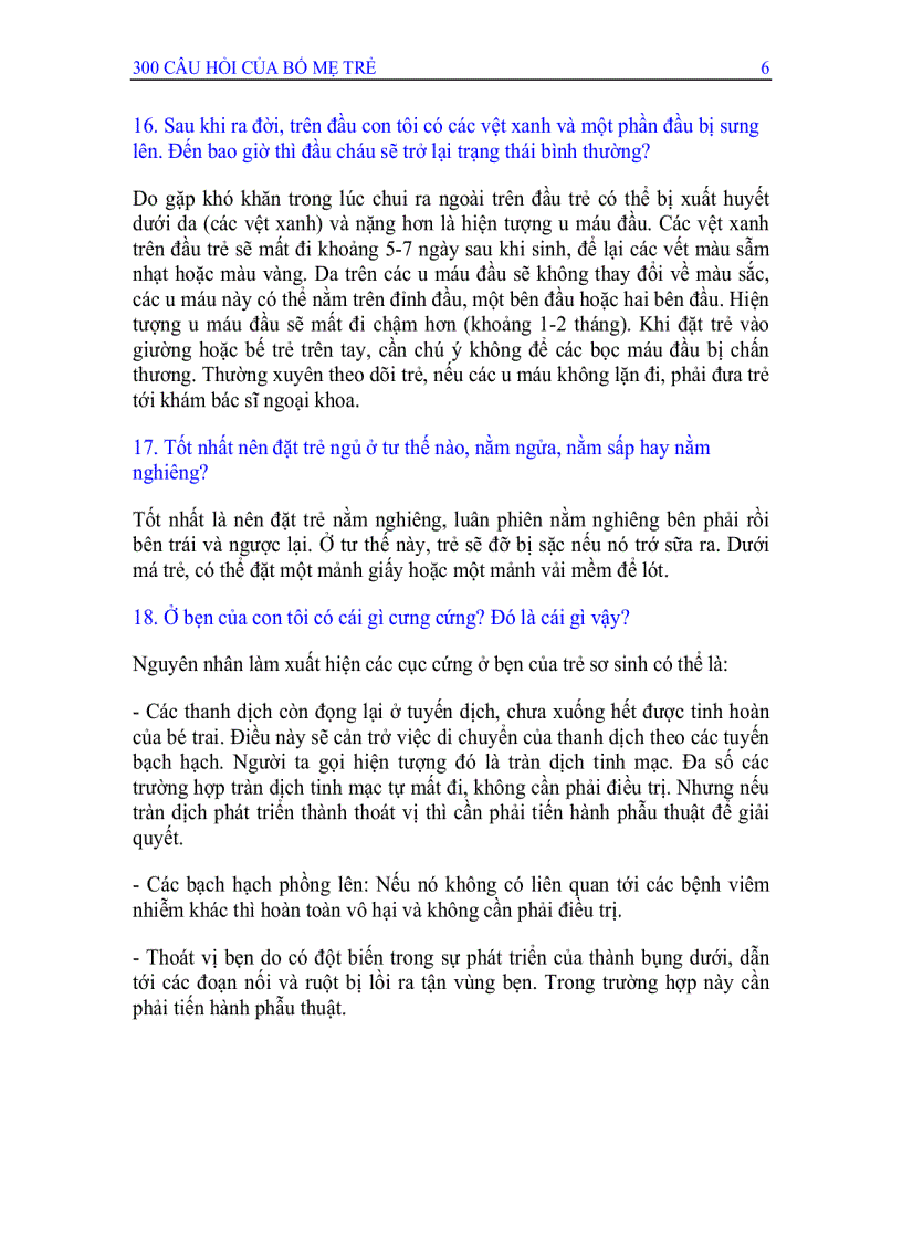 image for page 300 Câu hỏi và trả lời dành cho bố mẹ trẻ