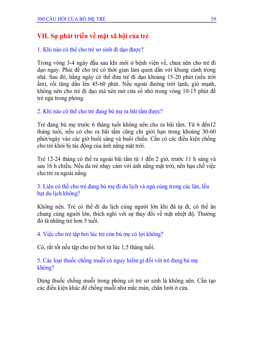 image for page 300 Câu hỏi và trả lời dành cho bố mẹ trẻ
