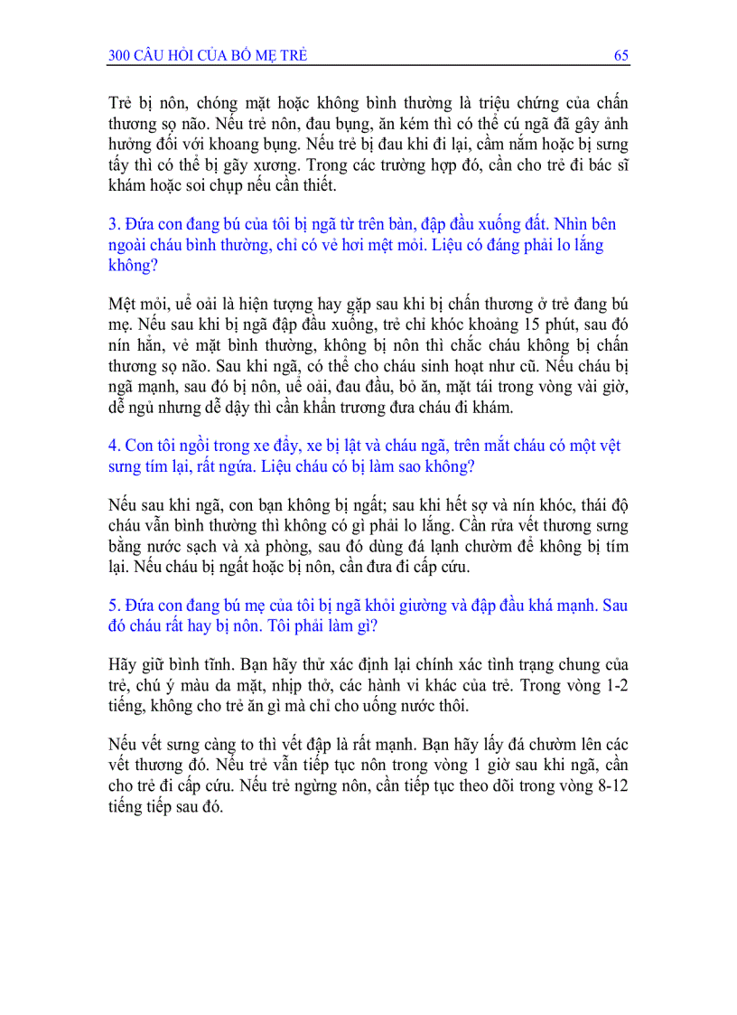 image for page 300 Câu hỏi và trả lời dành cho bố mẹ trẻ