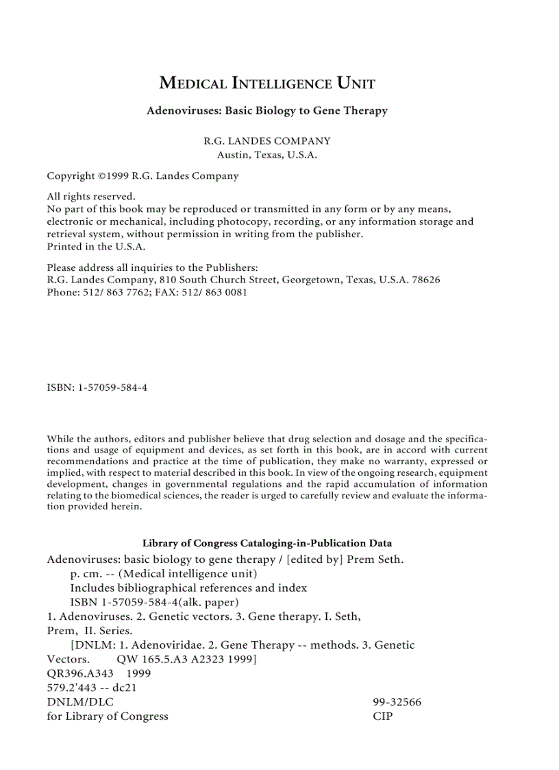 image for page Adenoviruses Basic Biology to Gene Therapy