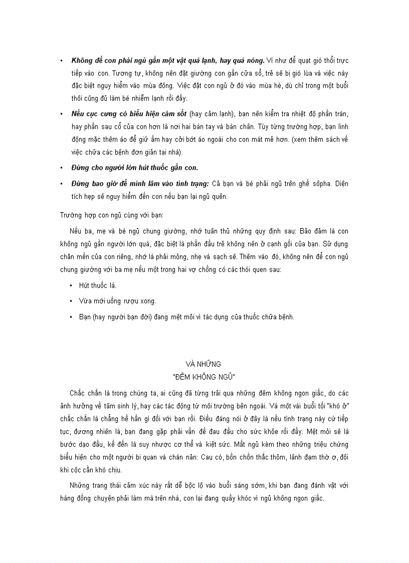 image for page Baby mới chào đời và Giấc ngủ