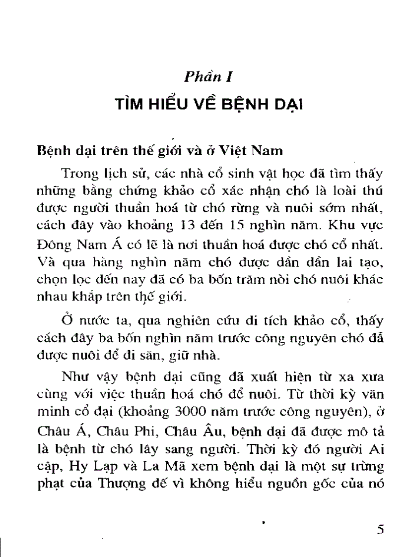 image for page Bệnh dại và phòng dại cho người và chó