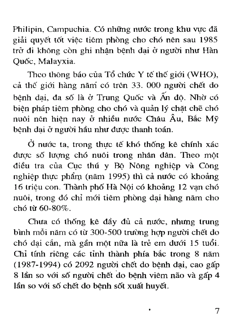 image for page Bệnh dại và phòng dại cho người và chó