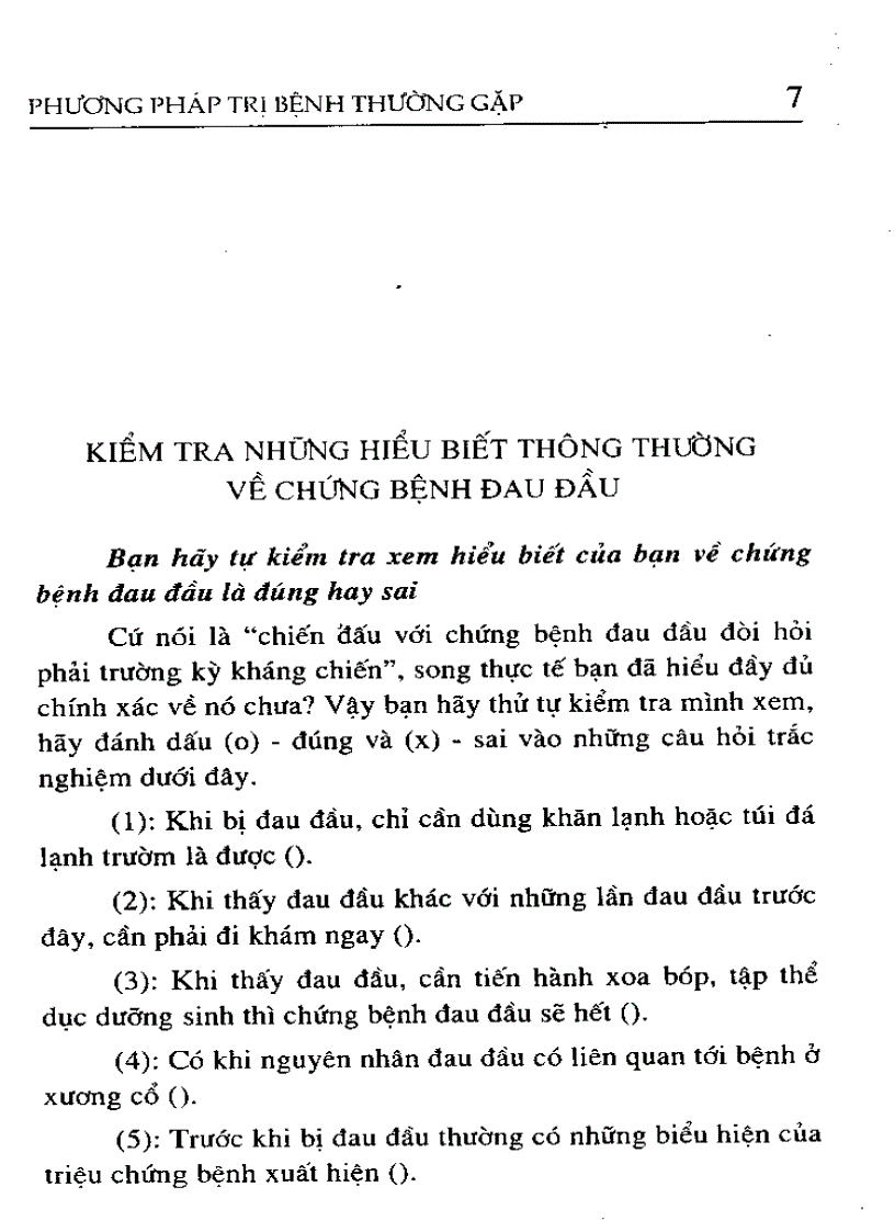 Bệnh Đau Đầu Mãn Tính