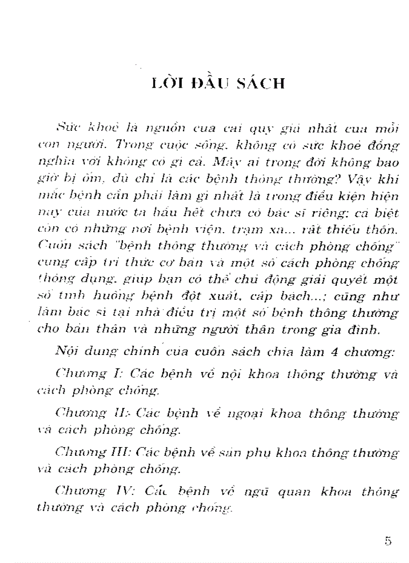 image for page Bệnh thông thường và cách phòng chống