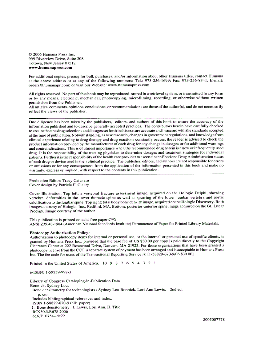 image for page Bone Densitometry for Technologists