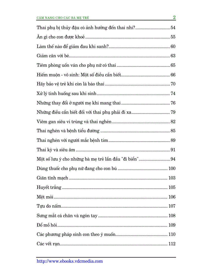 image for page Cẩm nang cho các bà mẹ trẻ Mang thai và Sinh đẻ