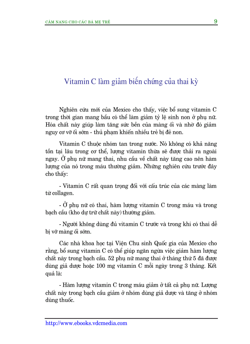 image for page Cẩm nang cho các bà mẹ trẻ Mang thai và Sinh đẻ