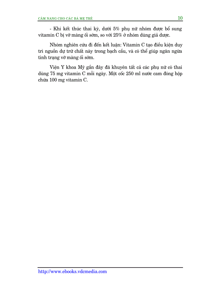 image for page Cẩm nang cho các bà mẹ trẻ Mang thai và Sinh đẻ