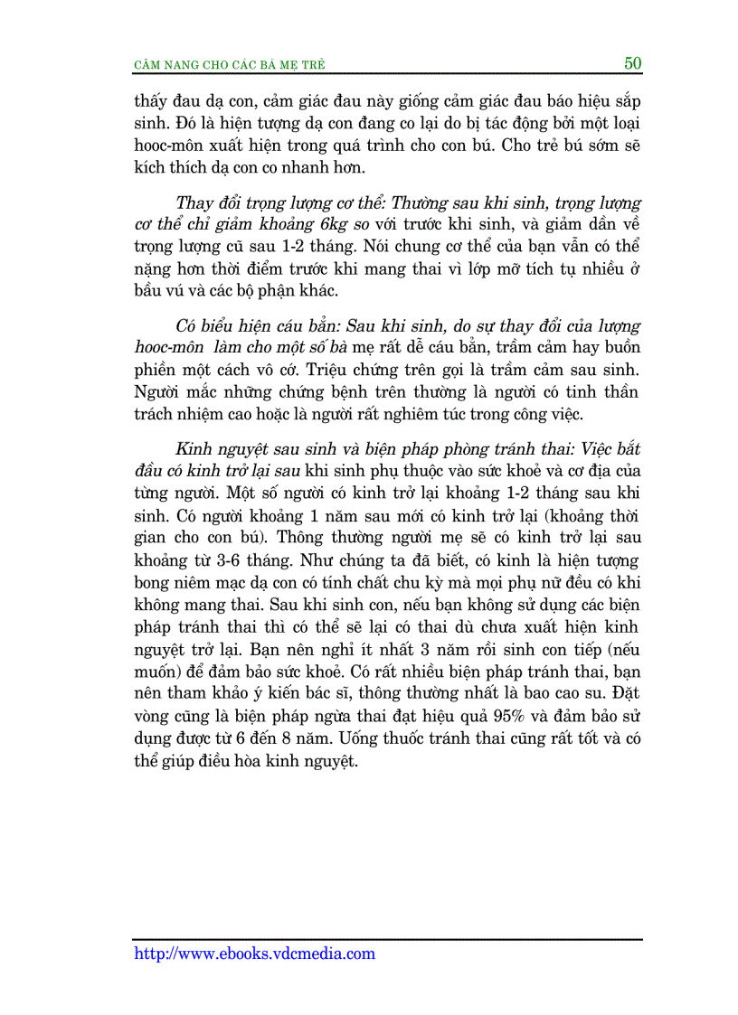 image for page Cẩm nang cho các bà mẹ trẻ Mang thai và Sinh đẻ