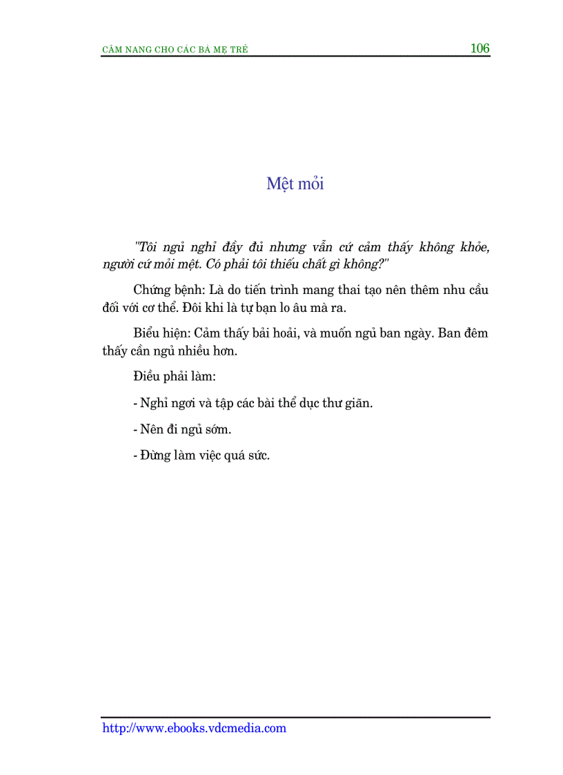 image for page Cẩm nang cho các bà mẹ trẻ Mang thai và Sinh đẻ