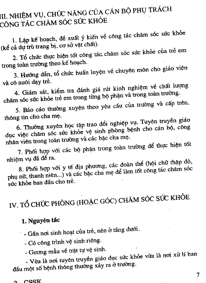 image for page Chăm sóc sức khỏe trong trường mầm non