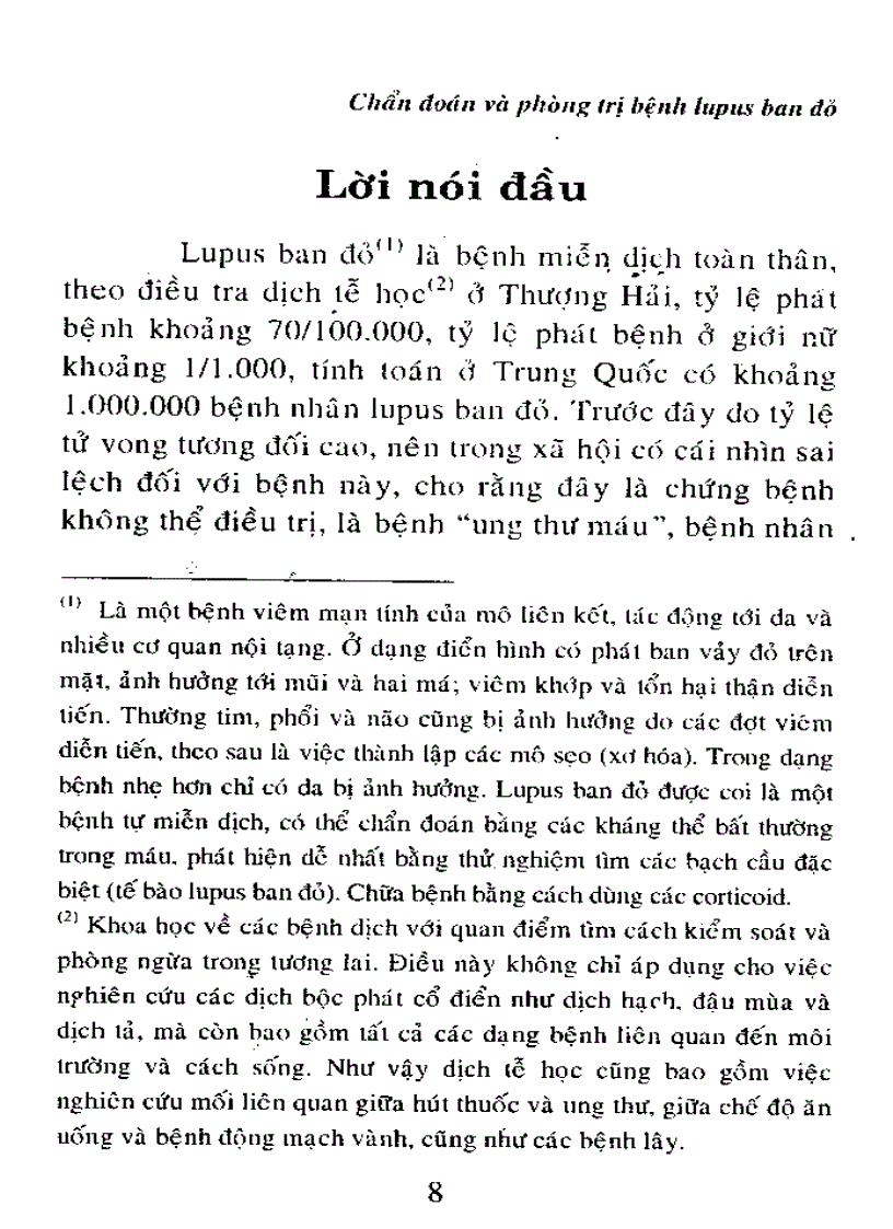 image for page Chuẩn đoán và phòng trị bệnh Lupus ban đỏ