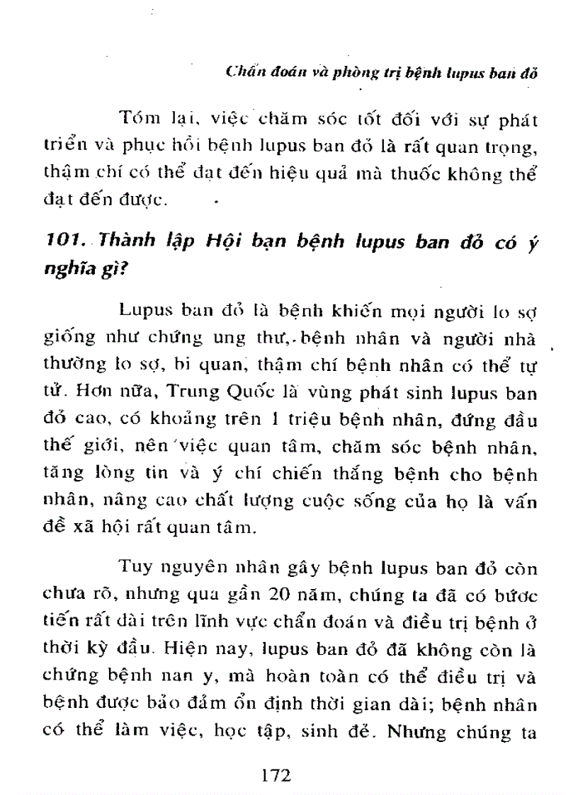 image for page Chuẩn đoán và phòng trị bệnh Lupus ban đỏ