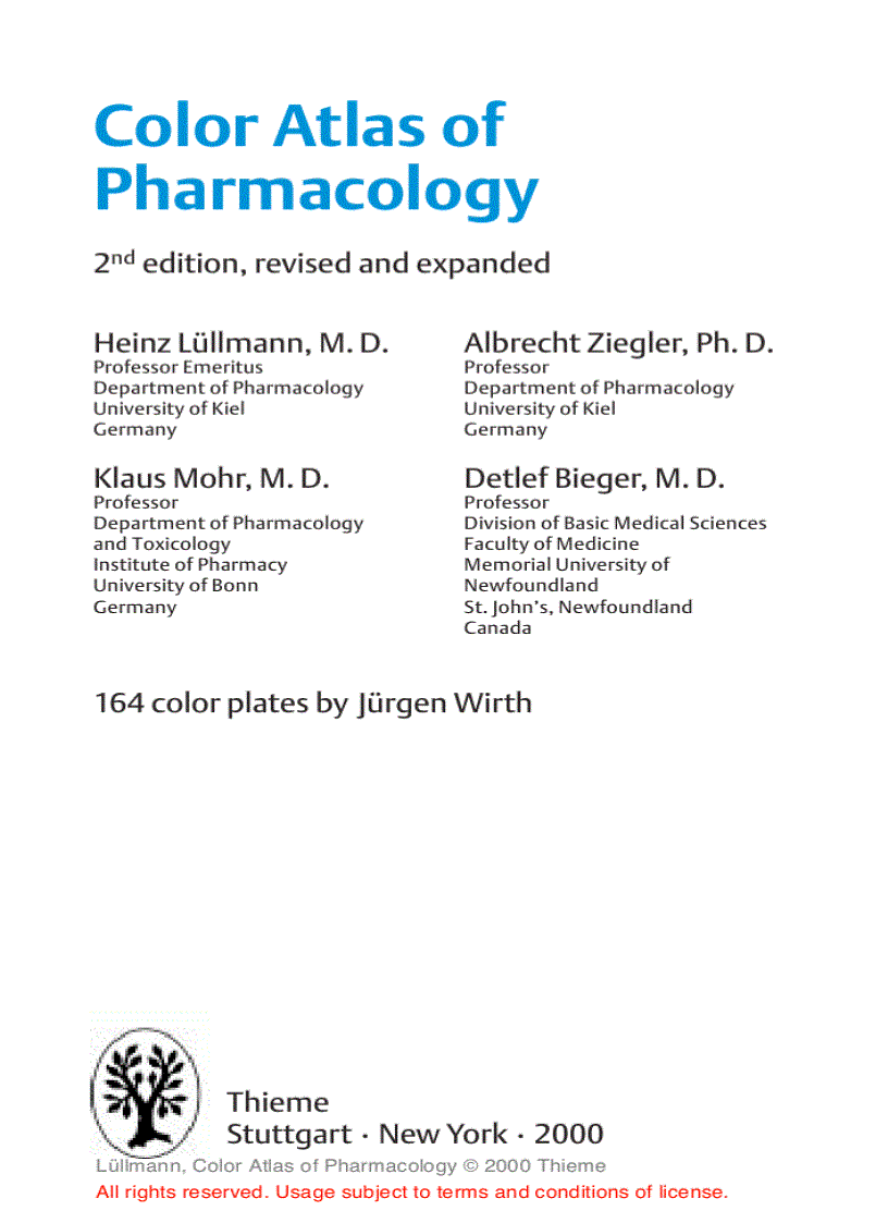 image for page Color Atlat of Pharmacology 2edition