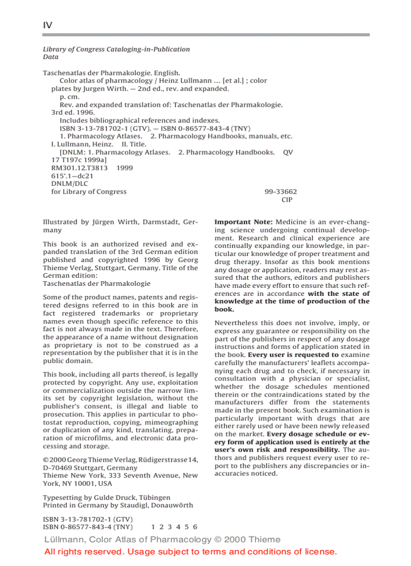 image for page Color Atlat of Pharmacology 2edition