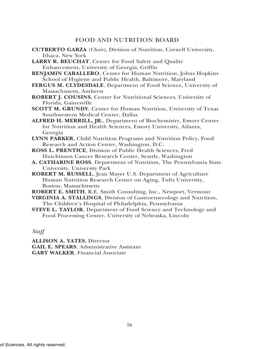 image for page Dietary Reference Intakes for Vitamin C Vitamin E Selenium and Carotenoids