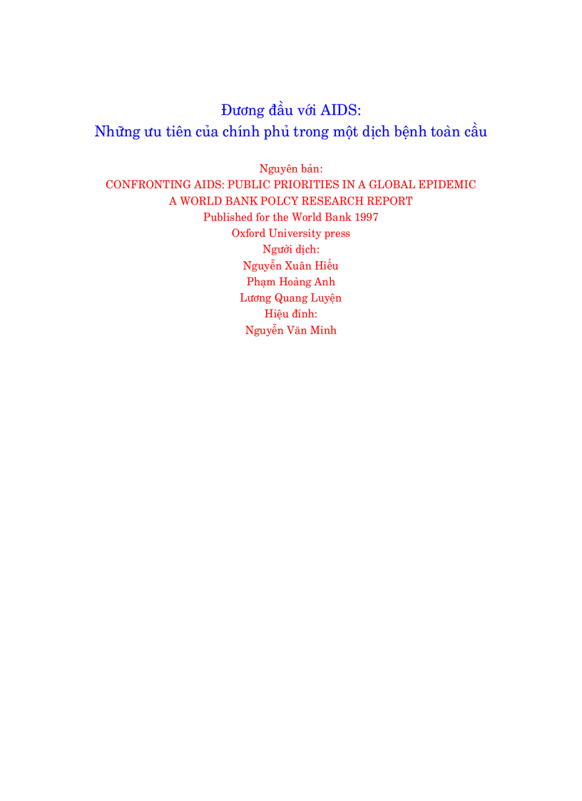 image for page Đương Đầu Với AIDS