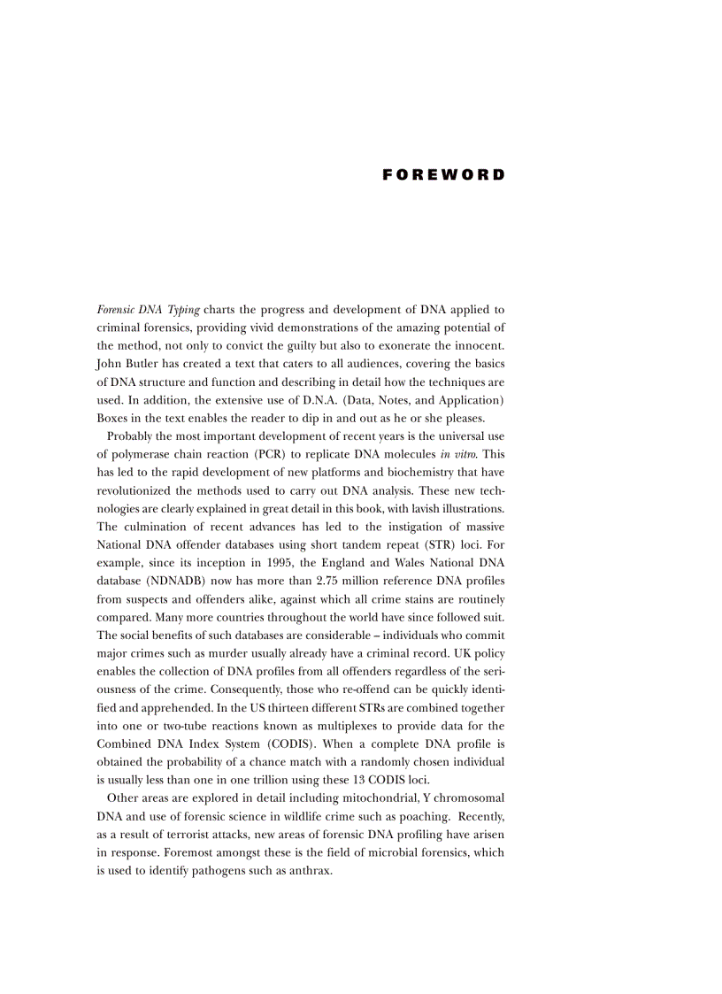 image for page Forensic DNA Typing Second Edition Biology Technology and Genetics of STR Markers