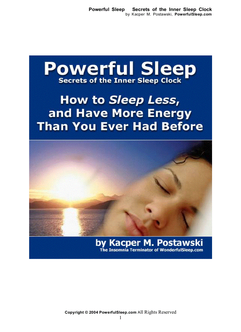 image for page How To Sleep Less and Have More Energy Than You Ever Had Before