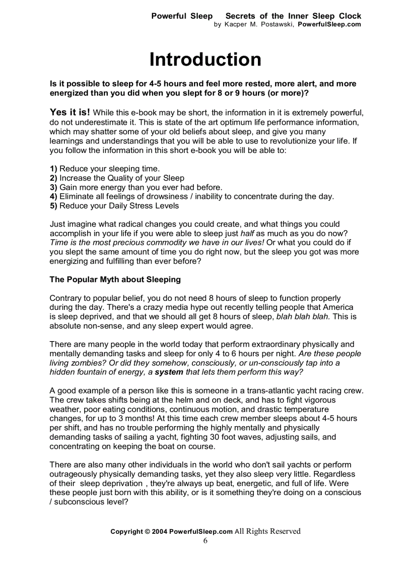 image for page How To Sleep Less and Have More Energy Than You Ever Had Before