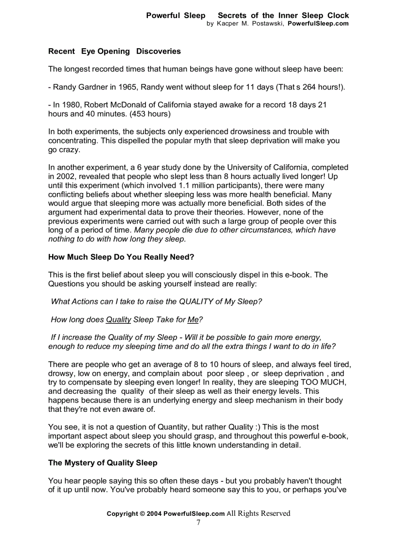 image for page How To Sleep Less and Have More Energy Than You Ever Had Before