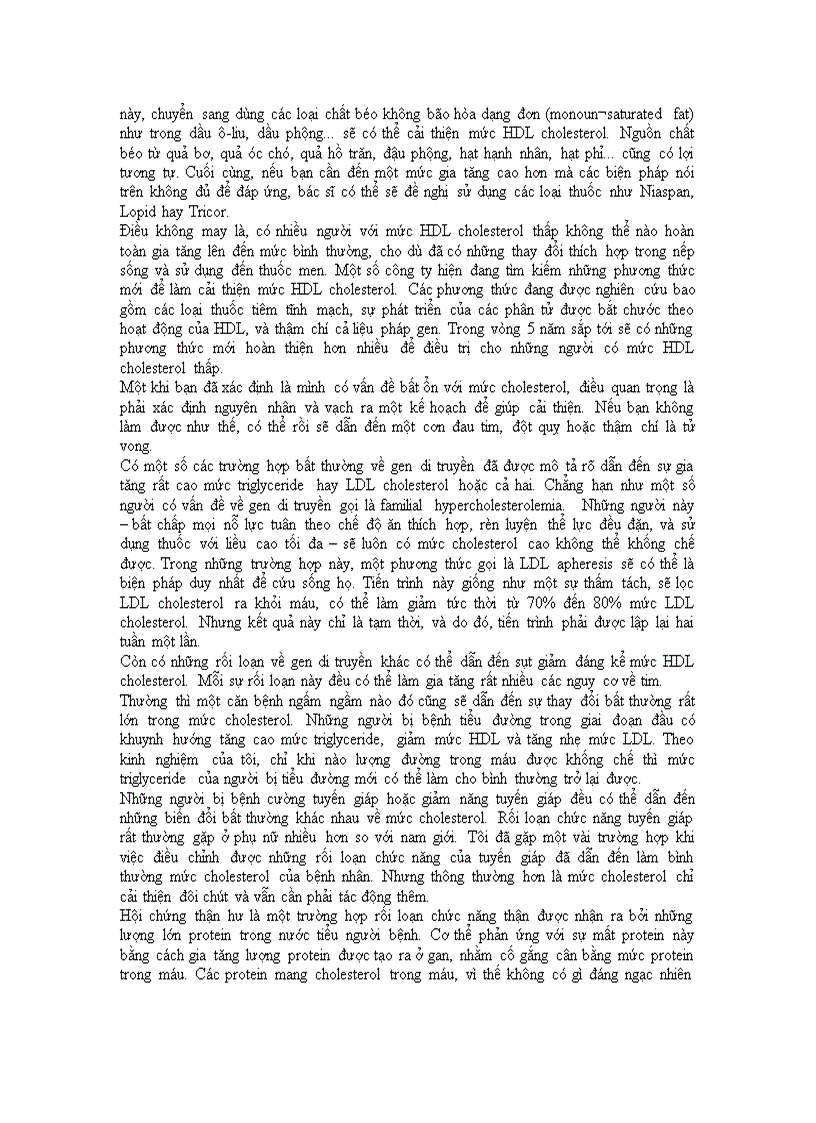 image for page Làm thế nào để giảm Cholesterol