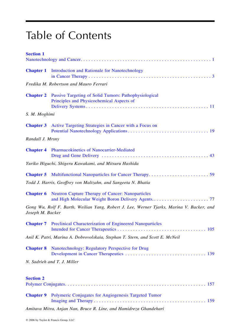 image for page Nanotechnology For Cancer Therapy