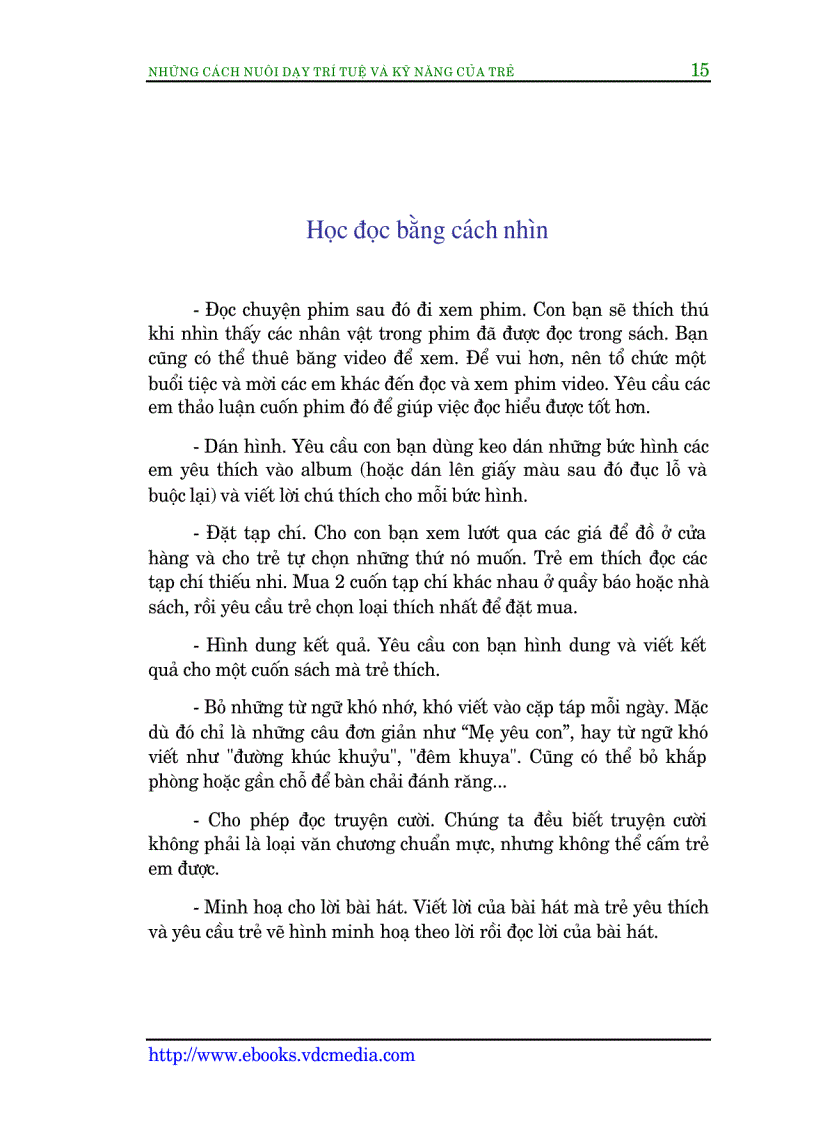 image for page Những Cách Nuôi Dạy Trí Tuệ và Kỹ Năng Của Trẻ Tập 1