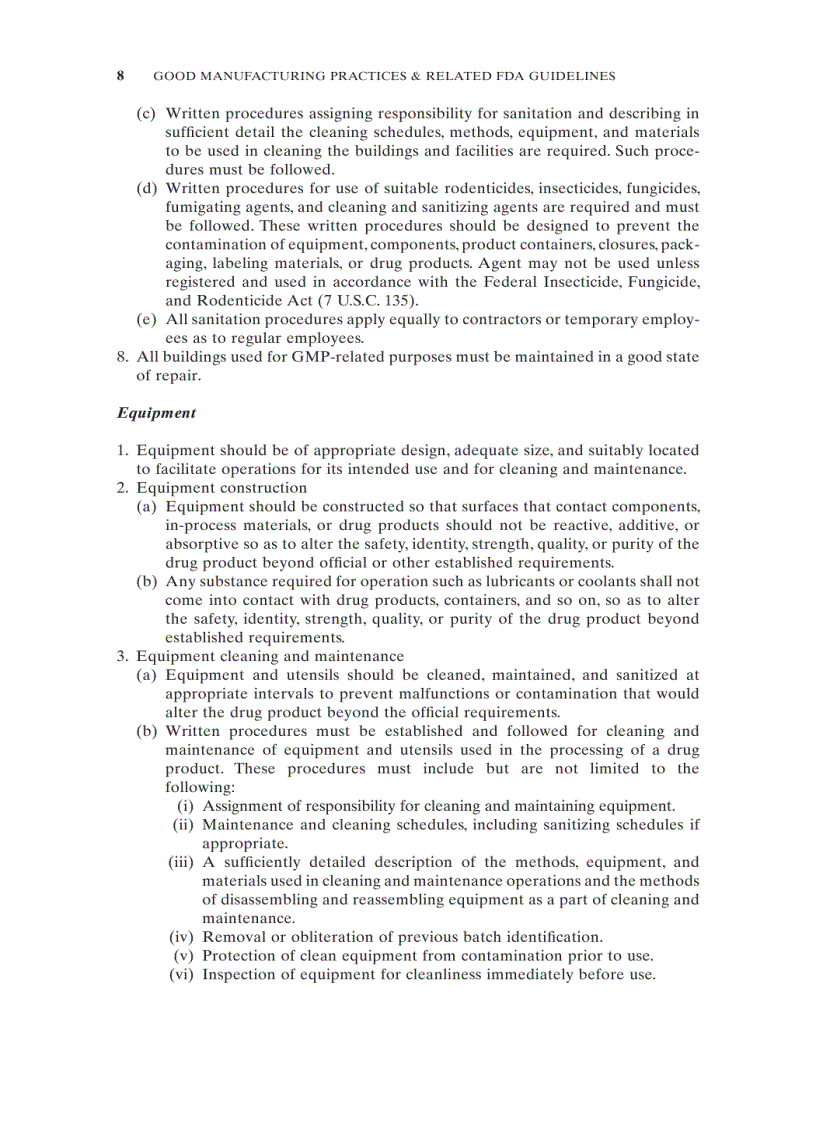 image for page Pharmaceutical Manufacturing Handbook Regulations and Quality