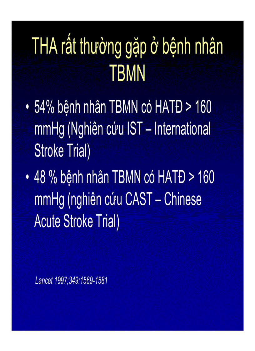 Tăng huyết áp và tai biến mạch máu não