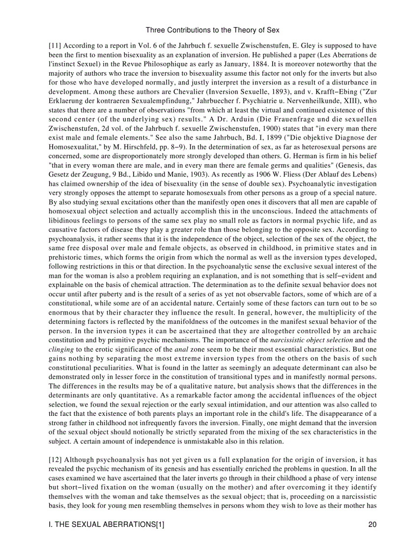 image for page Three Contributions to the Theory of Sex