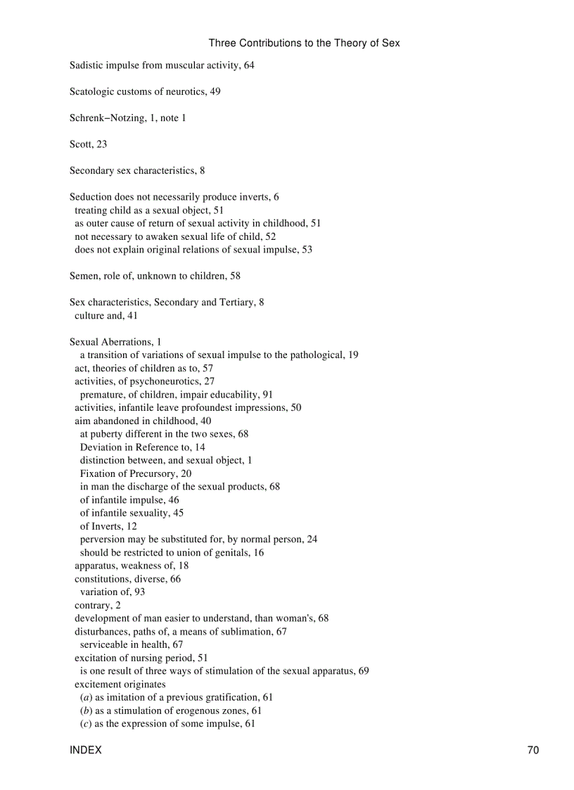 image for page Three Contributions to the Theory of Sex