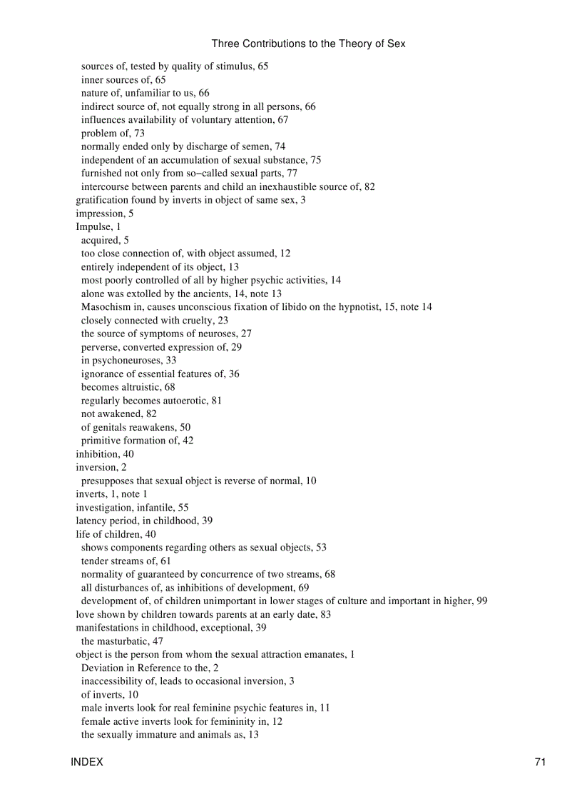 image for page Three Contributions to the Theory of Sex