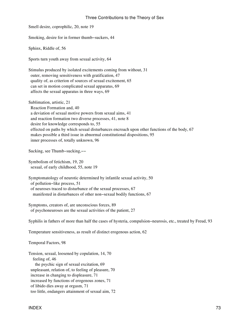 image for page Three Contributions to the Theory of Sex