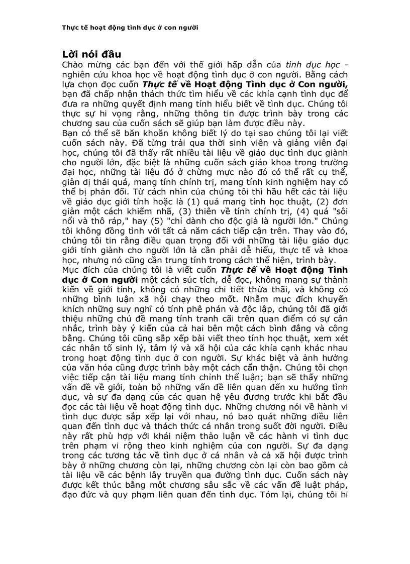 image for page Thực Tế Hoạt Động Tình Dục Ở Con Người