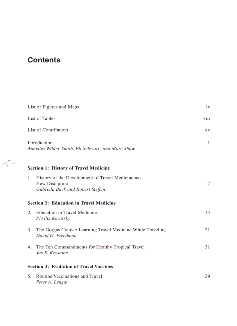 image for page Travel Medicine Tales Behind the Science