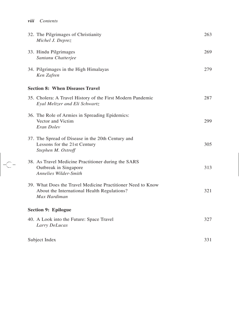 image for page Travel Medicine Tales Behind the Science