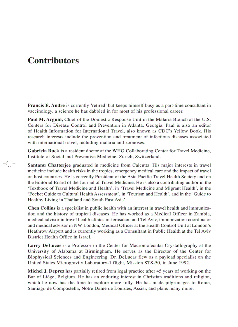 image for page Travel Medicine Tales Behind the Science